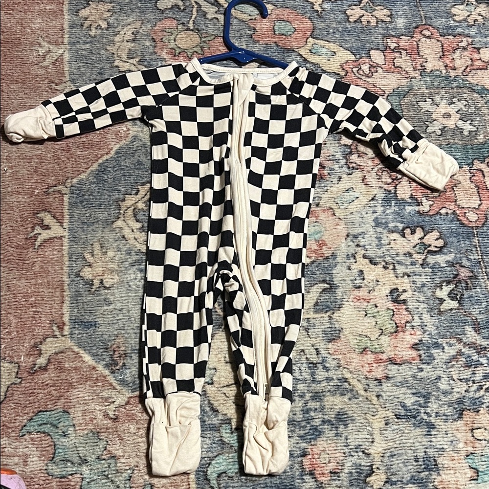 Checkered Kids Bamboo Pjs
